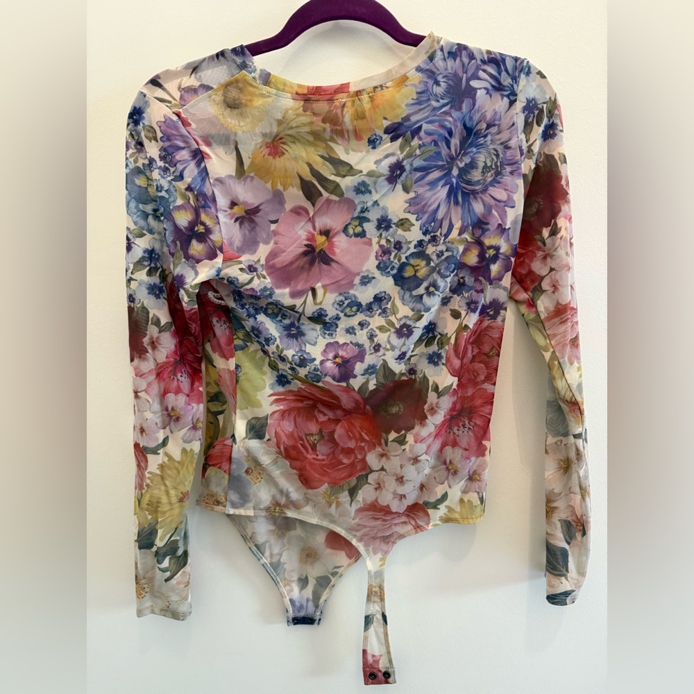Mesh Long Sleeve Bodysuit